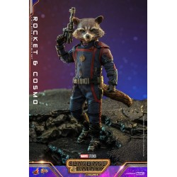 Les Gardiens de la Galaxie Vol. 3 figurines Movie Masterpiece 1/6 Rocket & Cosmo 16 cm | 4895228614551