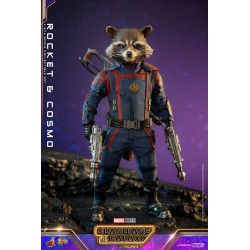 Les Gardiens de la Galaxie Vol. 3 figurines Movie Masterpiece 1/6 Rocket & Cosmo 16 cm | 4895228614551