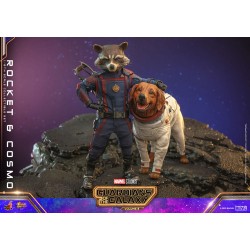 Les Gardiens de la Galaxie Vol. 3 figurines Movie Masterpiece 1/6 Rocket & Cosmo 16 cm | 4895228614551