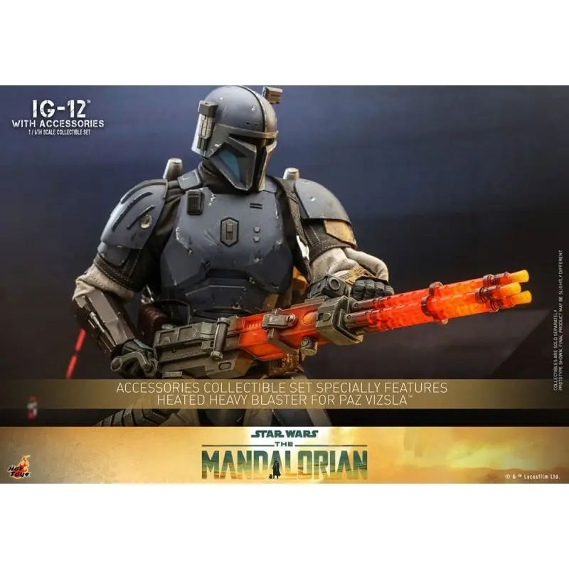 Star Wars: The Mandalorian figurine 1/6 IG-12 avec accessoires 36 cm | 0000009124642