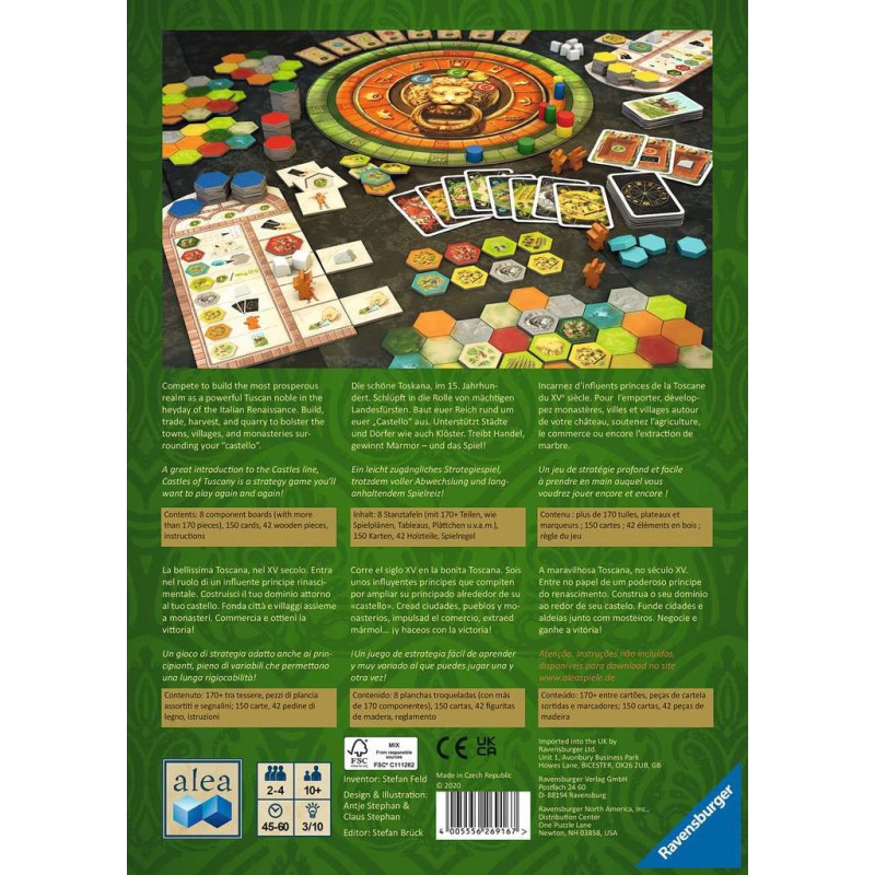 jeu : Les châteaux de Toscane
éditeur : Ravensburger
version française