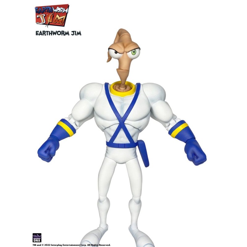 Earthworm Jim accessoires Wave 1: Worm Body & Jim Heads Accessory Pack