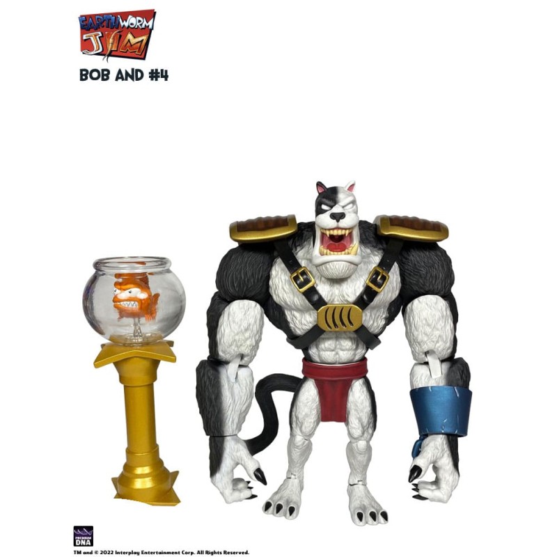 Earthworm Jim figurine Wave 1: Bob the Killer Goldfish & no.4 15 cm