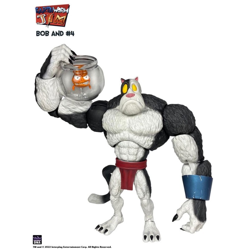 Earthworm Jim figurine Wave 1: Bob the Killer Goldfish & no.4 15 cm