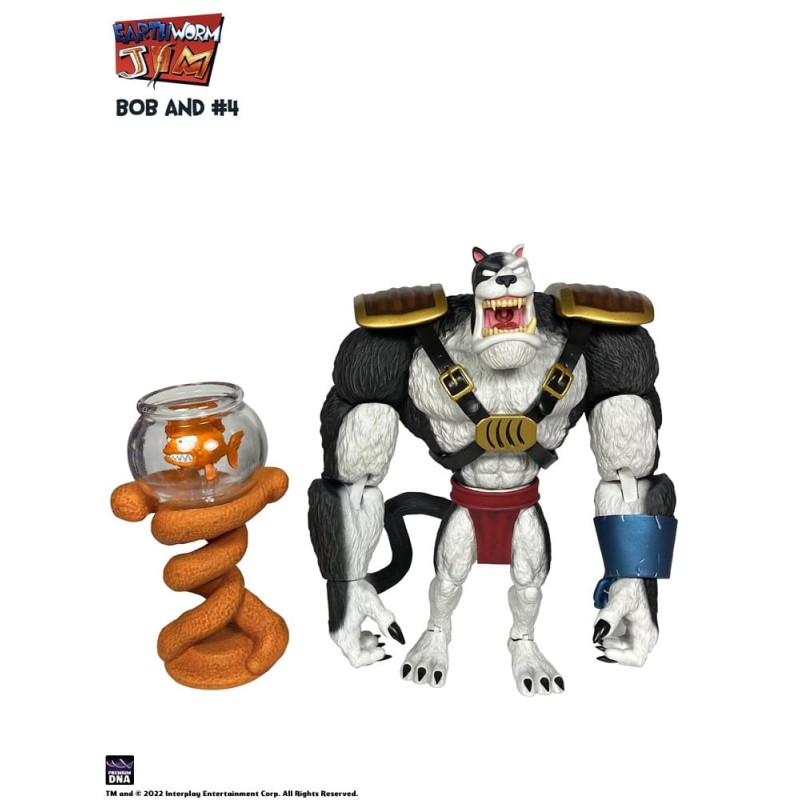 Earthworm Jim figurine Wave 1: Bob the Killer Goldfish & no.4 15 cm