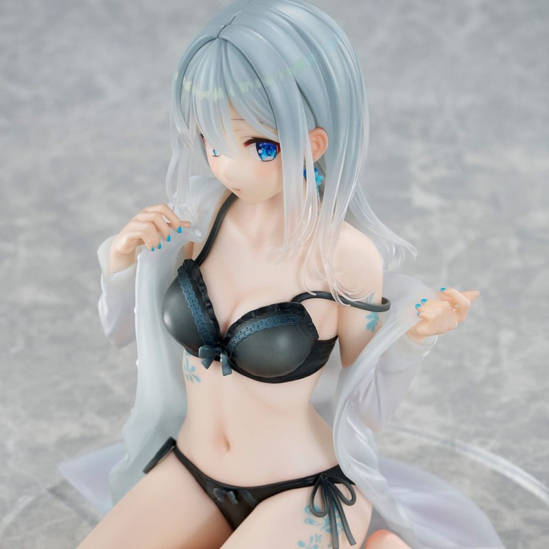Original Character statuette PVC 1/7 Silver-Haired Girl Sky Blue Morning Special Outfit Ver. by Fuumi Illustration 16 cm 