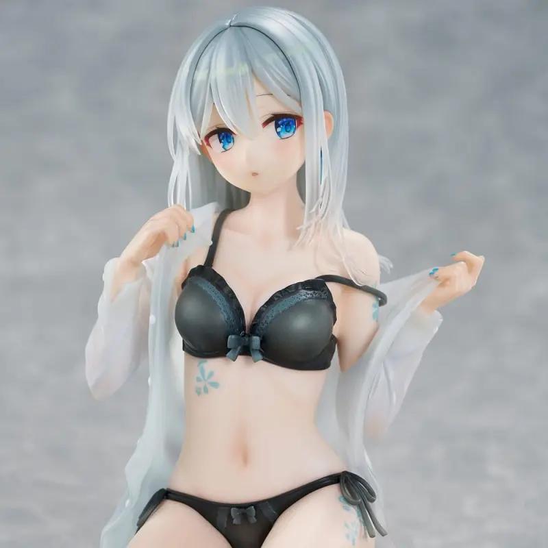 Original Character statuette PVC 1/7 Silver-Haired Girl Sky Blue Morning Special Outfit Ver. by Fuumi Illustration 16 cm | 4589642715092