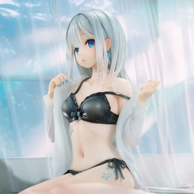 Original Character statuette PVC 1/7 Silver-Haired Girl Sky Blue Morning Special Outfit Ver. by Fuumi Illustration 16 cm | 4589642715092