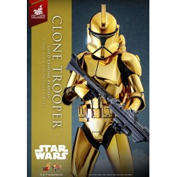 Star Wars figurine 1/6 Clone Trooper (Gold Chrome Version) Exclusive 30 cm