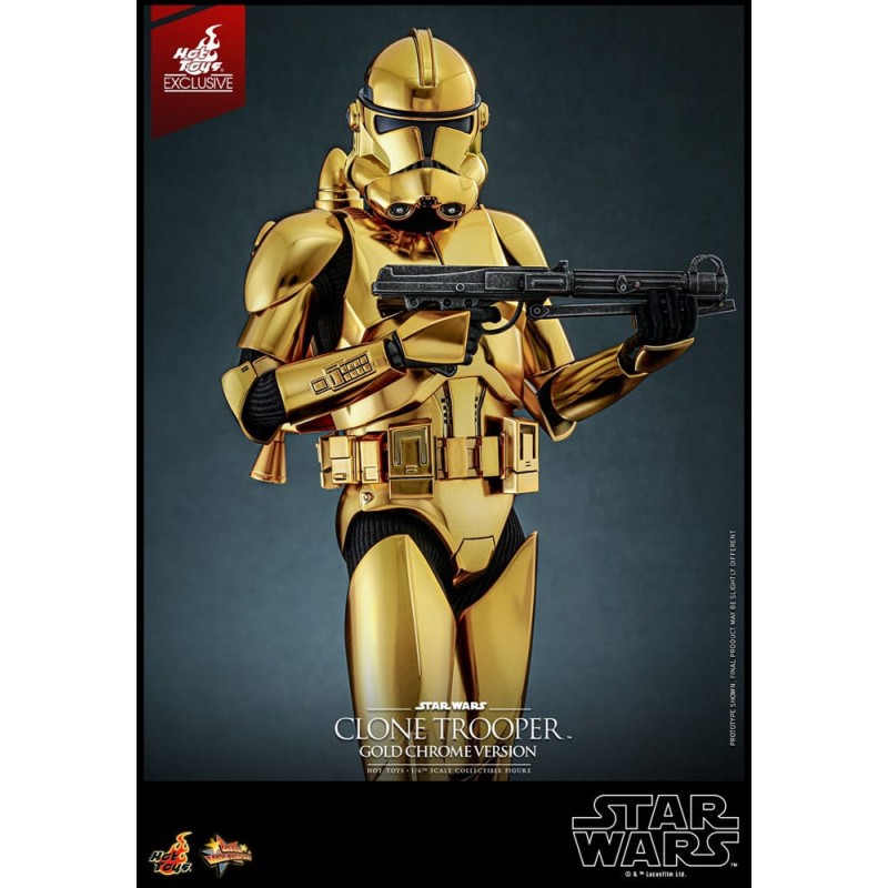 Star Wars figurine 1/6 Clone Trooper (Gold Chrome Version) Exclusive 30 cm