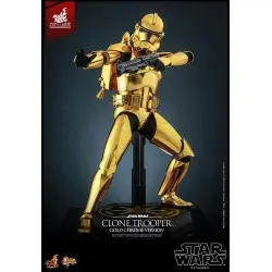 Star Wars figurine 1/6 Clone Trooper (Gold Chrome Version) Exclusive 30 cm | 0000000913143