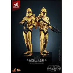 Star Wars figurine 1/6 Clone Trooper (Gold Chrome Version) Exclusive 30 cm | 0000000913143