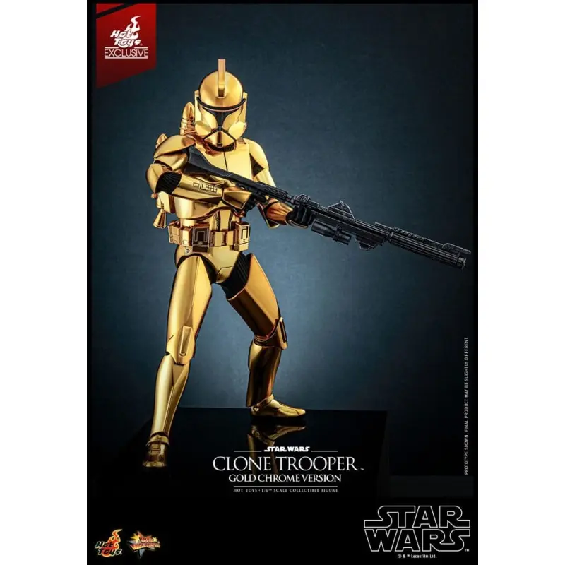 Star Wars figurine 1/6 Clone Trooper (Gold Chrome Version) Exclusive 30 cm | 0000000913143