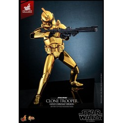 Star Wars figurine 1/6 Clone Trooper (Gold Chrome Version) Exclusive 30 cm