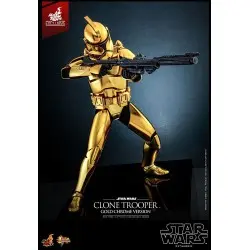 Star Wars figurine 1/6 Clone Trooper (Gold Chrome Version) Exclusive 30 cm | 0000000913143