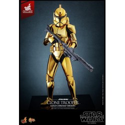 Star Wars figurine 1/6 Clone Trooper (Gold Chrome Version) Exclusive 30 cm