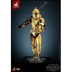 Star Wars figurine 1/6 Clone Trooper (Gold Chrome Version) Exclusive 30 cm | 0000000913143