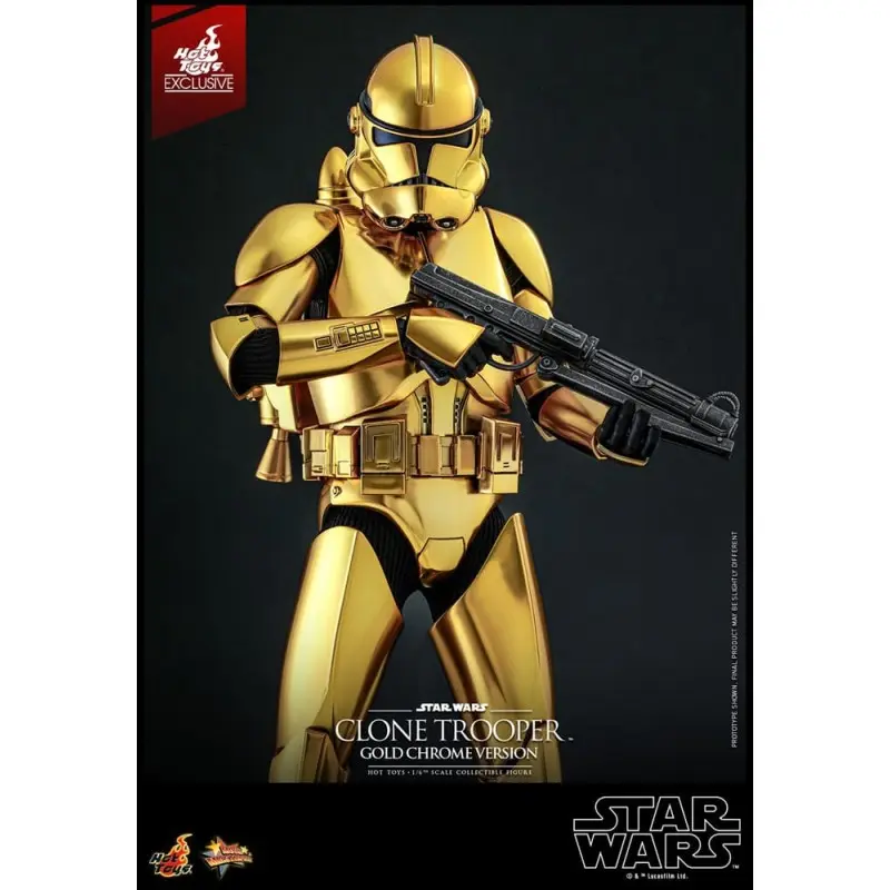 Star Wars figurine 1/6 Clone Trooper (Gold Chrome Version) Exclusive 30 cm | 0000000913143