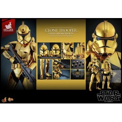 Star Wars figurine 1/6 Clone Trooper (Gold Chrome Version) Exclusive 30 cm