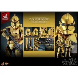 Star Wars figurine 1/6 Clone Trooper (Gold Chrome Version) Exclusive 30 cm | 0000000913143