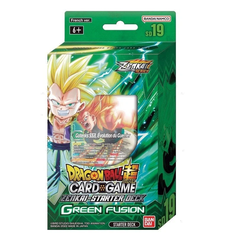 JCC/TCG: Dragon Ball Super Card Game
Zenkai Series - Starter Deck 19 Green Fusion FRBandai
English Version
