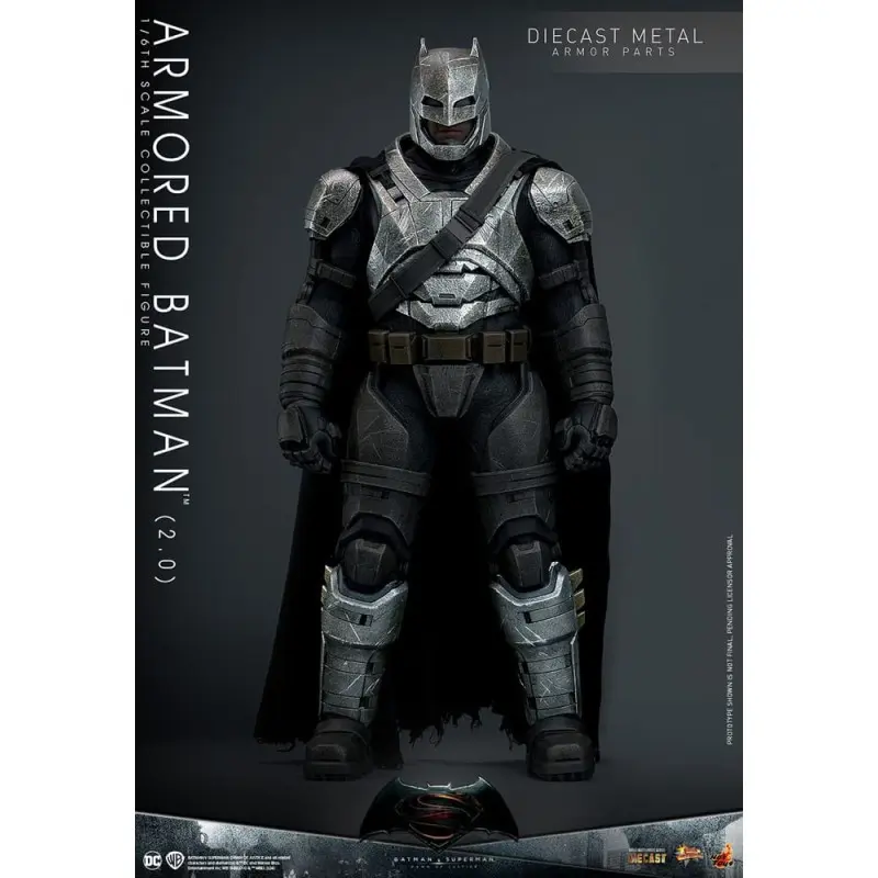 Batman v Superman : L'Aube de la justice figurine Movie Masterpiece 1/6 Armored Batman 2.0 33 cm | 4895228617590