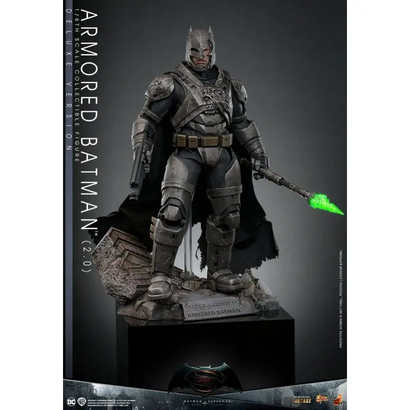 Batman v Superman : L'Aube de la justice figurine Movie Masterpiece 1/6 Armored Batman 2.0 (Deluxe Version) 33 cm | 4895228617606