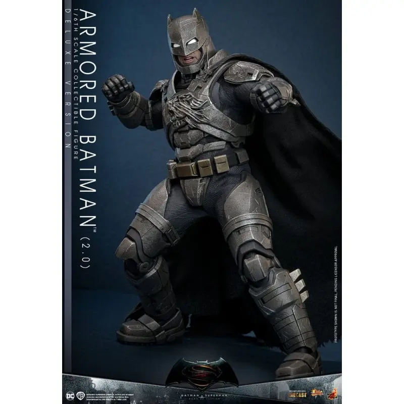 Batman v Superman : L'Aube de la justice figurine Movie Masterpiece 1/6 Armored Batman 2.0 (Deluxe Version) 33 cm | 4895228617606