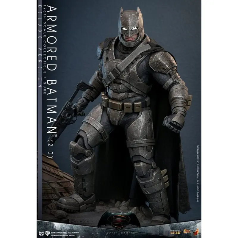 Batman v Superman : L'Aube de la justice figurine Movie Masterpiece 1/6 Armored Batman 2.0 (Deluxe Version) 33 cm | 4895228617606