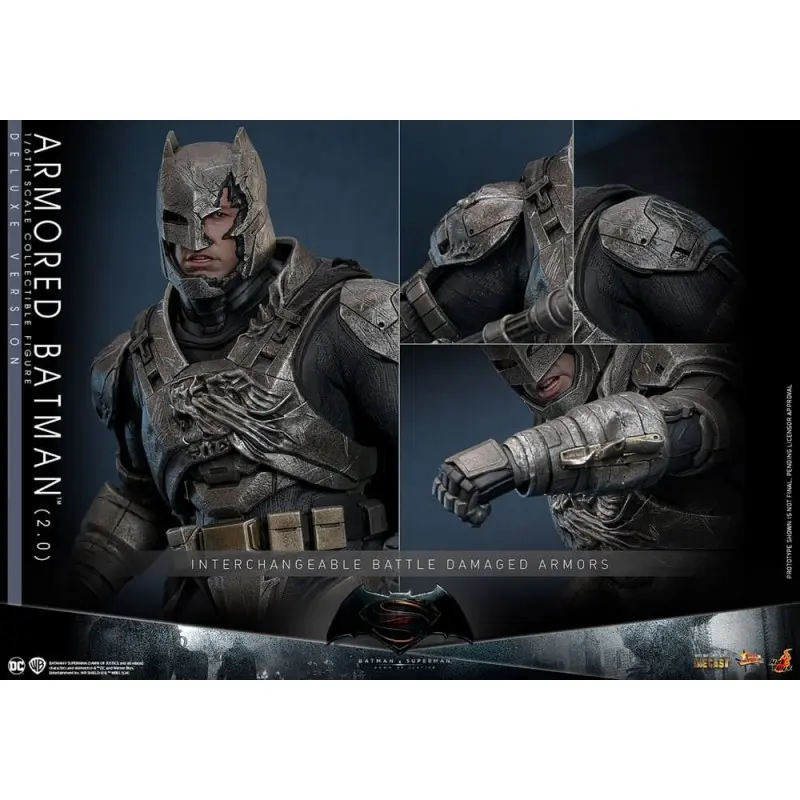 Batman v Superman : L'Aube de la justice figurine Movie Masterpiece 1/6 Armored Batman 2.0 (Deluxe Version) 33 cm | 4895228617606