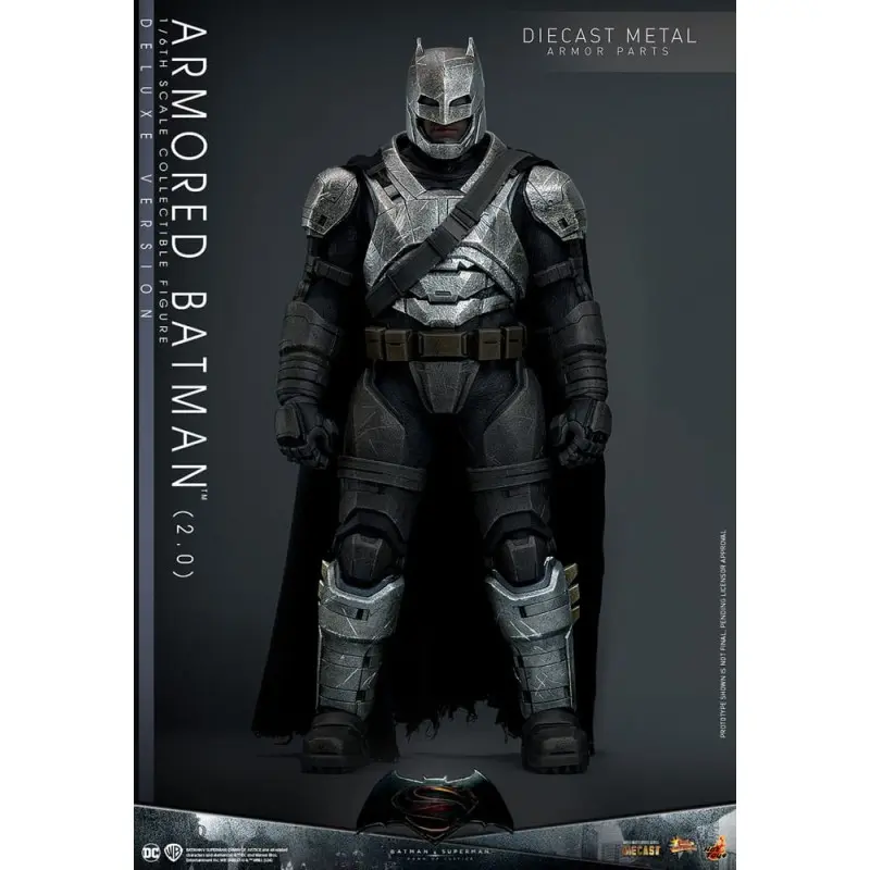 Batman v Superman : L'Aube de la justice figurine Movie Masterpiece 1/6 Armored Batman 2.0 (Deluxe Version) 33 cm | 4895228617606