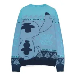 Lilo & Stitch Sweatshirt Christmas Jumper Stitch Blue (M) | 8718526214154