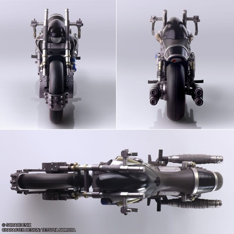 Final Fantasy VII Bring Arts figurine avec véhicule Cloud Strife & Hardy-Daytona 15 cm 