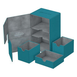 produit : boîte pour cartes Twin Flip n Tray Deck Case 160+ taille standard XenoSkin Bleu Pétrole marque : Ultimate Guard