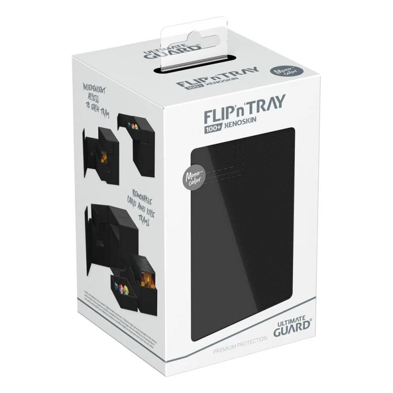 Product: Flip n Tray Deck Case 100+ XenoSkin Monocolor Card Box Black Brand: Ultimate Guard