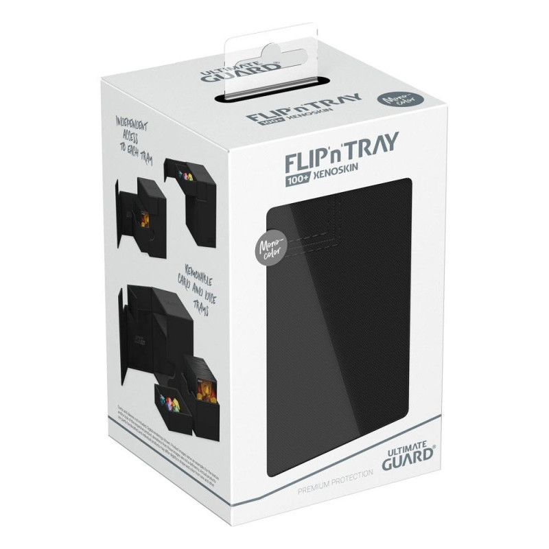 produit : boîte pour cartes Flip n Tray Deck Case 100+ XenoSkin Monocolor Noir marque : Ultimate Guard