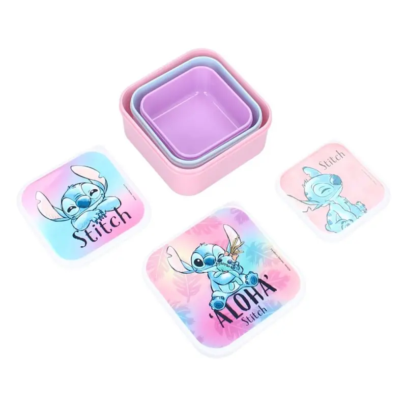 Lilo & Stitch pack 3 boîtes à goûter Stitch Fresh Bites | 8712645316461