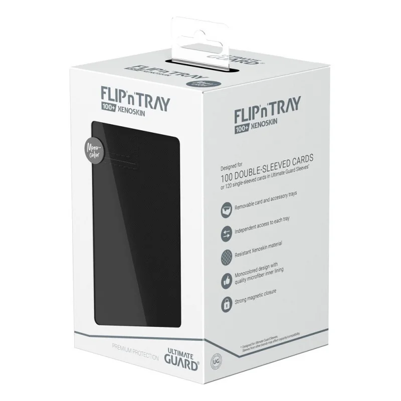 Product: Flip n Tray Deck Case 100+ XenoSkin Monocolor Card Box Black Brand: Ultimate Guard