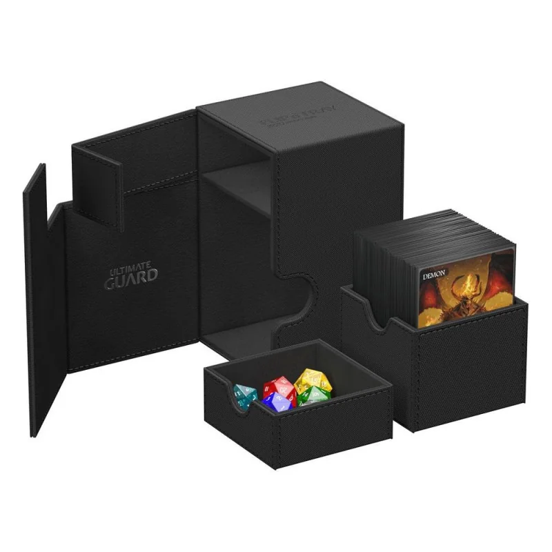 Product: Flip n Tray Deck Case 100+ XenoSkin Monocolor Card Box Black Brand: Ultimate Guard