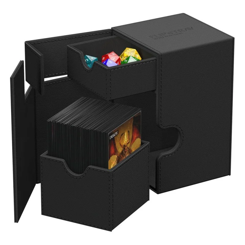 Product: Flip n Tray Deck Case 100+ XenoSkin Monocolor Card Box Black Brand: Ultimate Guard