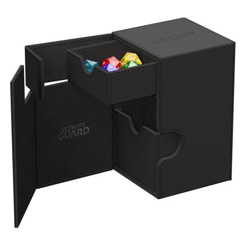 Product: Flip n Tray Deck Case 100+ XenoSkin Monocolor Card Box Black Brand: Ultimate Guard