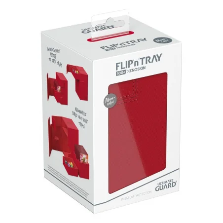 produit : boîte pour cartes Flip n Tray Deck Case 100+ XenoSkin Monocolor Rouge marque : Ultimate Guard