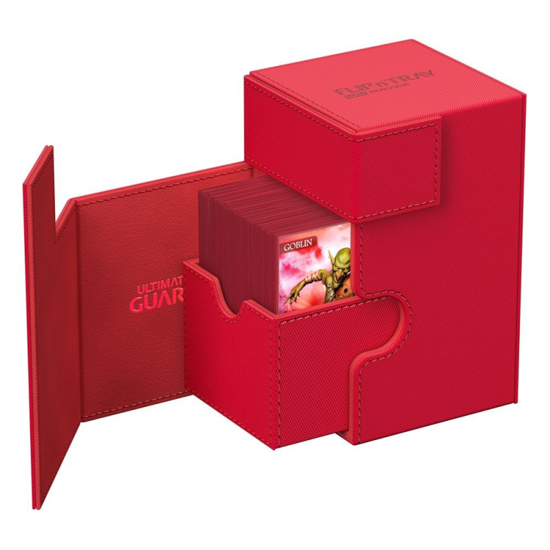 produit : boîte pour cartes Flip n Tray Deck Case 100+ XenoSkin Monocolor Rouge
marque : Ultimate Guard