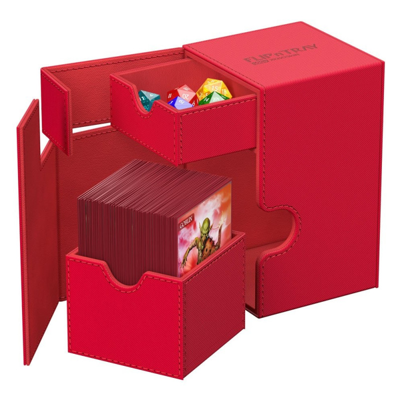 produit : boîte pour cartes Flip n Tray Deck Case 100+ XenoSkin Monocolor Rouge
marque : Ultimate Guard