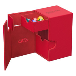 produit : boîte pour cartes Flip n Tray Deck Case 100+ XenoSkin Monocolor Rouge marque : Ultimate Guard