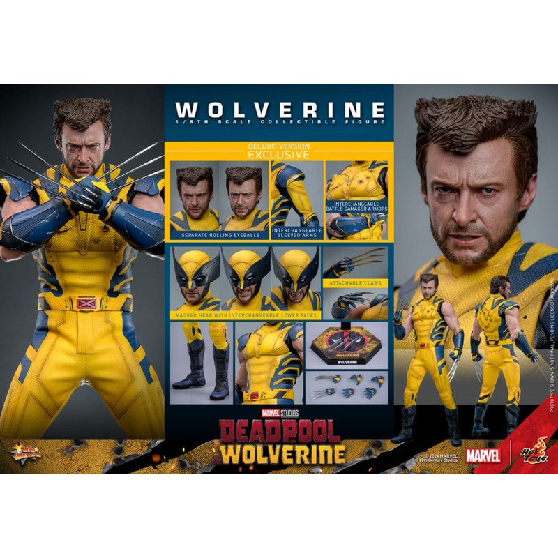 Deadpool & Wolverine Movie Masterpiece figurine 1/6 Wolverine (Deluxe Version) 31 cm