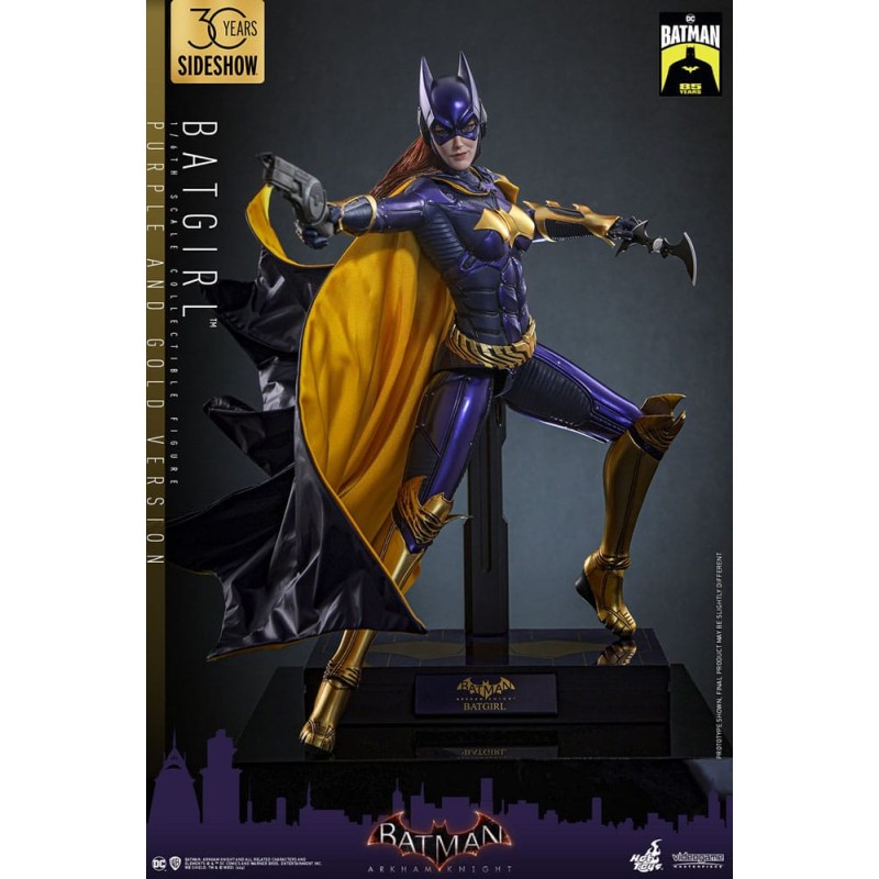 Batman Arkham Knight figurine Videogame Masterpiece 1/6 Batgirl (Purple and Gold Version) Exclusive 30 cm