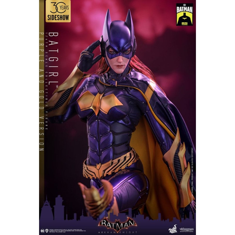 Batman Arkham Knight figurine Videogame Masterpiece 1/6 Batgirl (Purple and Gold Version) Exclusive 30 cm