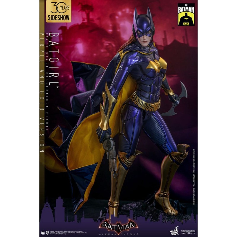 Batman Arkham Knight figurine Videogame Masterpiece 1/6 Batgirl (Purple and Gold Version) Exclusive 30 cm