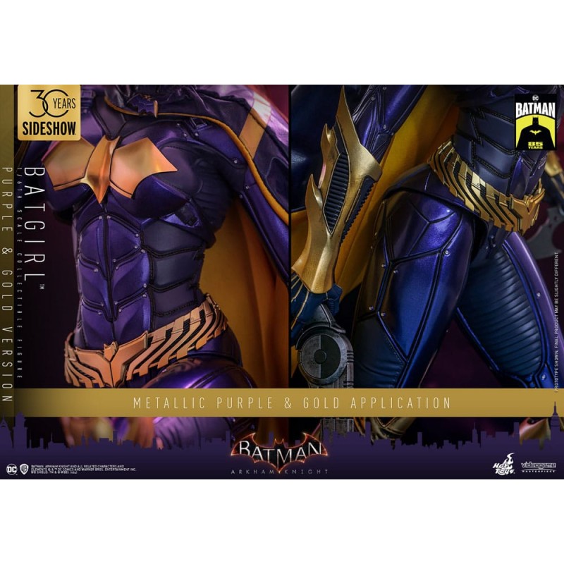 Batman Arkham Knight figurine Videogame Masterpiece 1/6 Batgirl (Purple and Gold Version) Exclusive 30 cm
